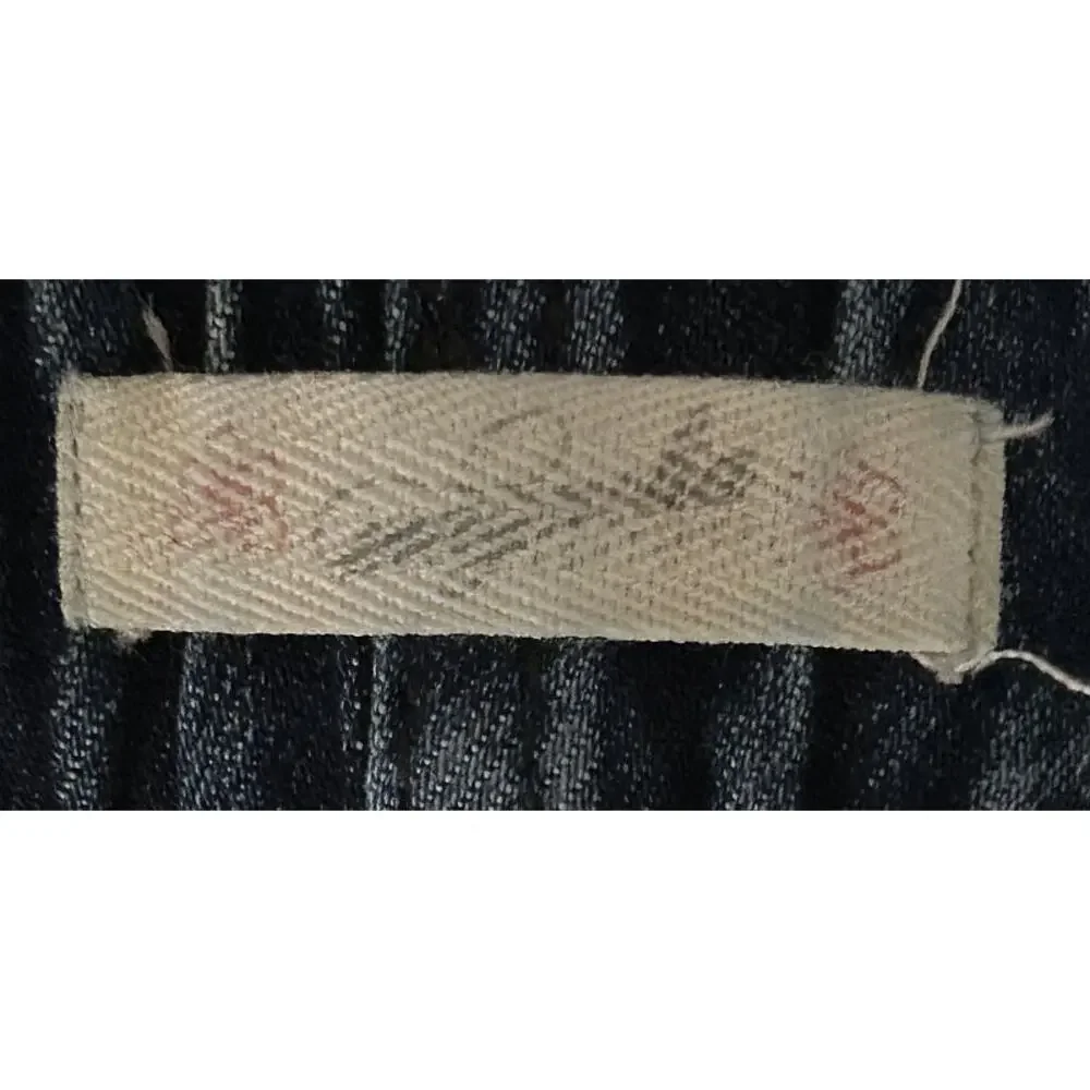 Magnolia Boutique High Ruffled Paper Bag Waist Straight Leg Jeans 27 - Picture 6 of 7